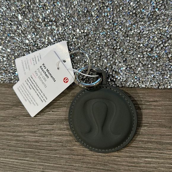 lululemon athletica Other - Lululemon Key Moments Keychain live in the moment gray NWT